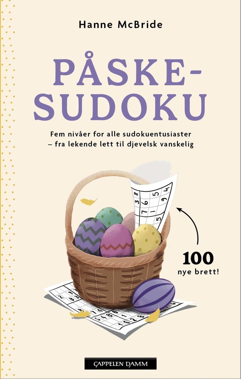 Omslag Påskesudoku 2026 av Hanne McBride (Heftet)