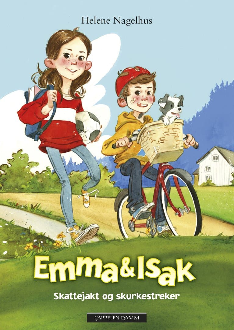Omslag Emma og Isak - Skattejakt og skurkestreker av Helene Nagelhus (Ebok)