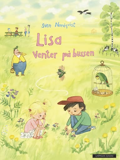 Lisa venter på bussen