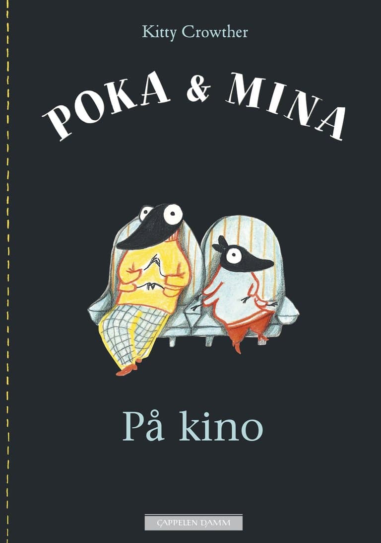 Omslag Poka & Mina. På kino av Kitty Crowther (Innbundet)