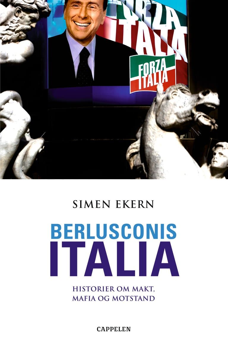 Omslag Berlusconis Italia av Simen Ekern (Innbundet)