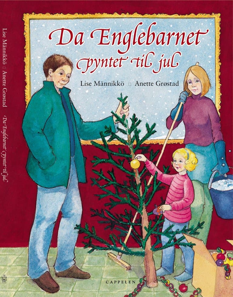 Omslag Da englebarnet pyntet til jul (Innbundet)