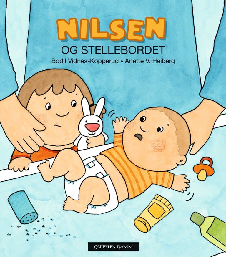 Omslag Nilsen og stellebordet av Bodil Vidnes-Kopperud og Anette V. Heiberg (Innbundet)