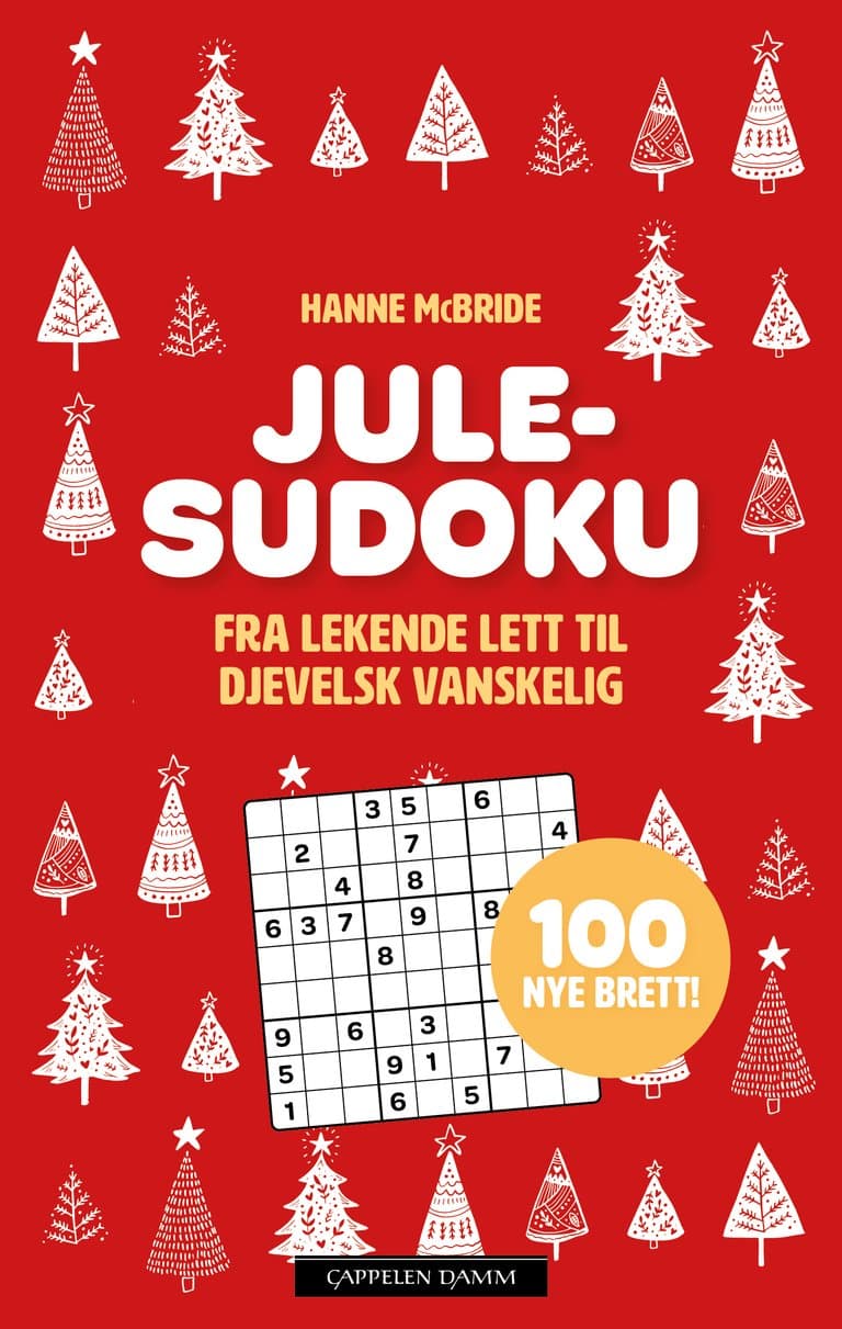 Omslag Julesudoku av Hanne McBride (Heftet)