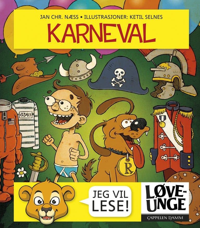 Omslag Løveunge - Karneval av Jan Chr. Næss (Innbundet)