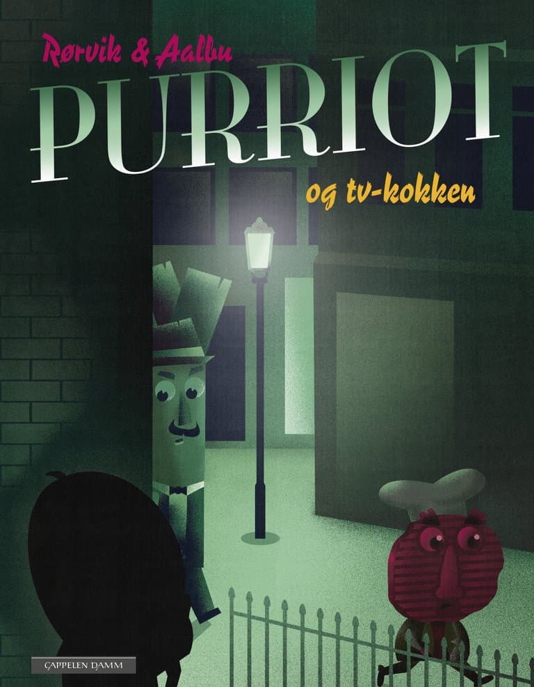 Omslag Purriot og tv-kokken av Bjørn F. Rørvik og Ragnar Aalbu (Ebok)