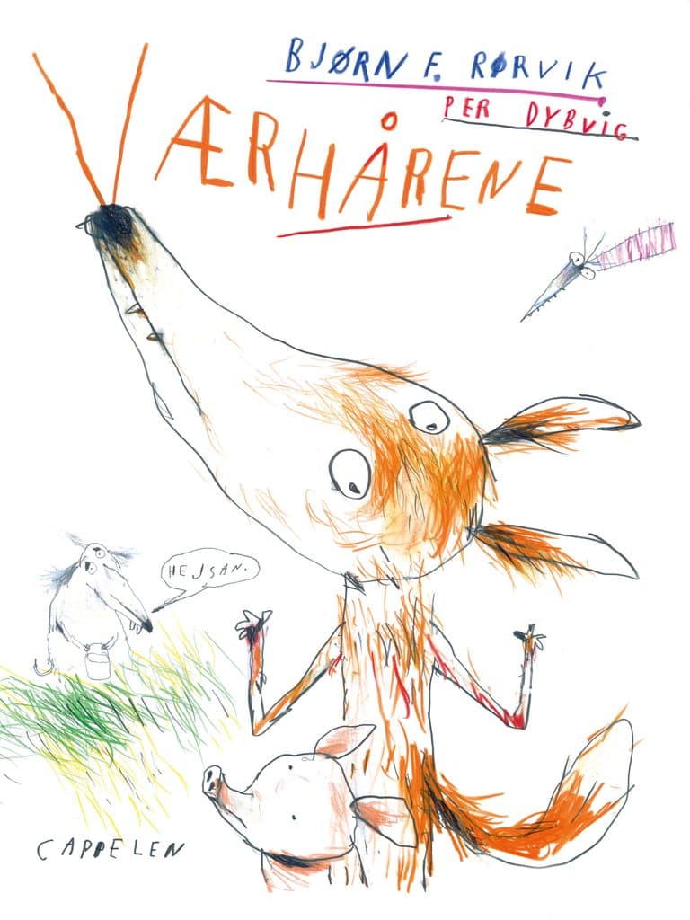 Omslag Værhårene av Bjørn F. Rørvik (Innbundet)
