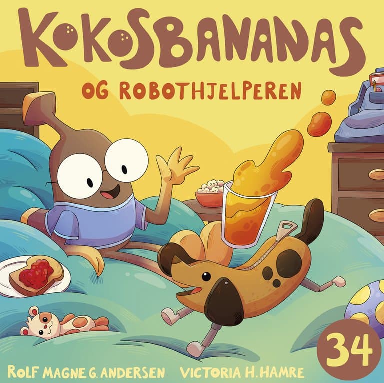 Omslag Kokosbananas og robothjelperen av Rolf Magne G. Andersen (Lydbok)