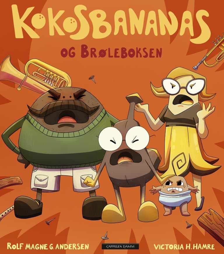 Omslag Kokosbananas og brøleboksen av Rolf Magne G. Andersen (Ebok)