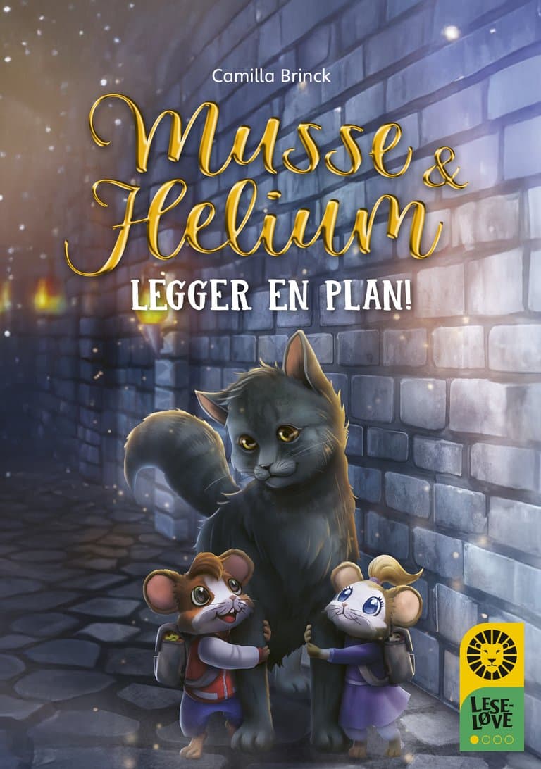 Omslag Leseløve nivå 1 - Musse og Helium legger en plan av Camilla Brinck (Ebok)