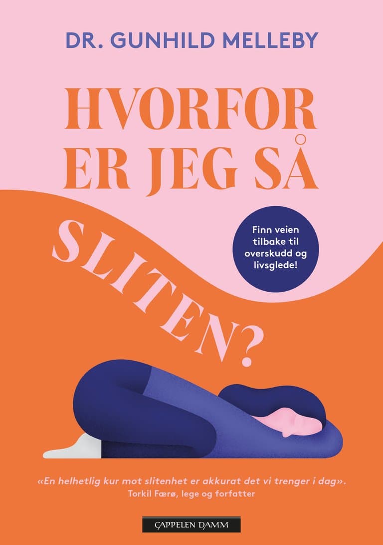 Omslag Hvorfor er jeg så sliten? av Gunhild Therese Melleby (Innbundet)