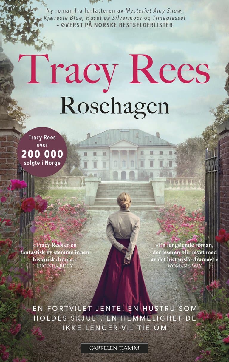 Omslag Rosehagen av Tracy Rees (Innbundet)