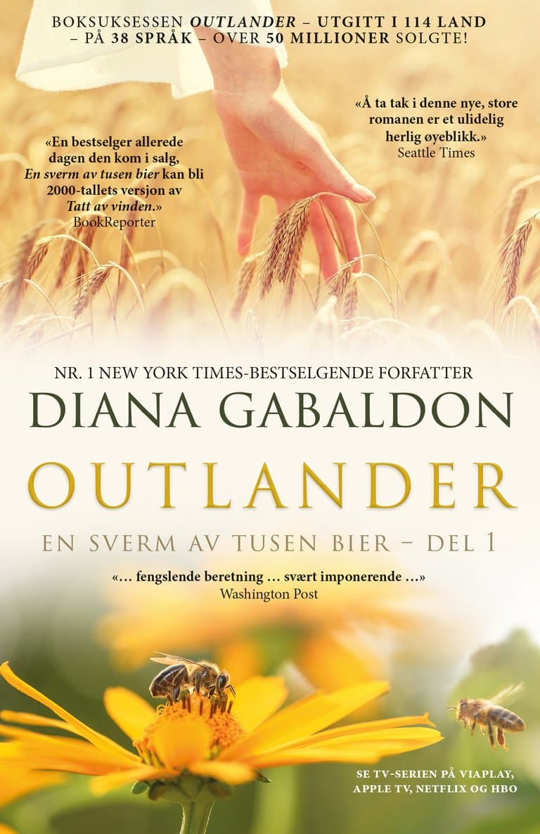 Omslag En sverm av tusen bier – del 1 av Diana Gabaldon (Heftet)