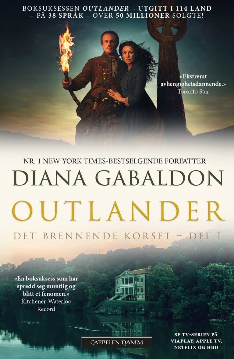Omslag Det brennende korset – del 1 av Diana Gabaldon (Heftet)