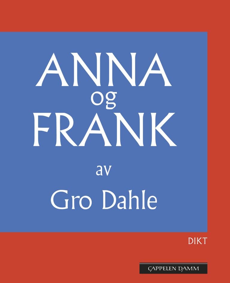 Omslag Anna og Frank av Gro Dahle (Ebok)