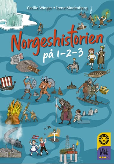 Leseløve nivå 3 - Norgeshistorien på 1-2-3
